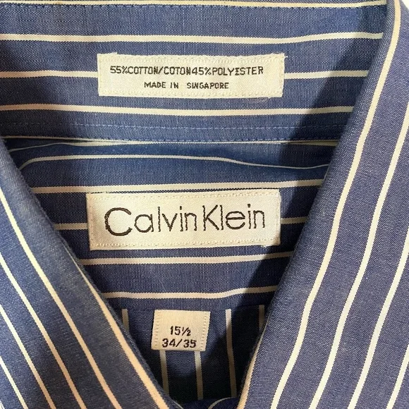 Calvin Klein vintage long-sleeved button down shirt - Picture 3 of 3